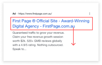 SERP Title Example