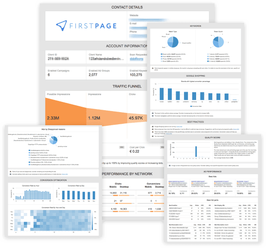 What your report will display...